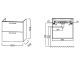 Тумба под раковину Jacob Delafon ODEON RIVE GAUCHE EB2520-R9-E52 ручки черные