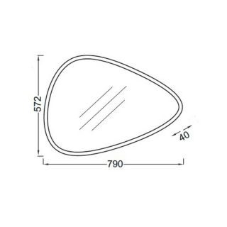 Зеркало с подсветкой 79 см Jacob Delafon NOUVELLE VAGUE EB3049-NF