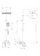 Душевая система с изливом RUSH Thira (TR3635-50White)