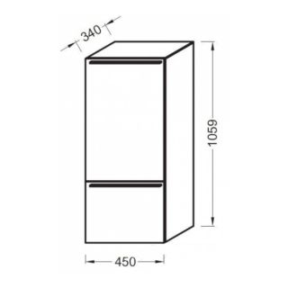 Шкаф-колонна Jacob Delafon  ODEON UP EB893D-E10