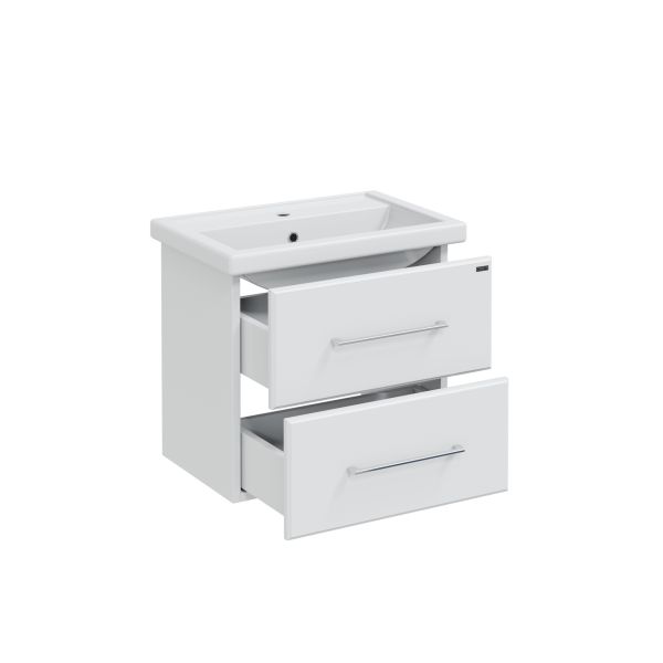 Подвесная тумба под раковину Санта Омега 207045 60 см белый