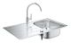 Мойка со смесителем Grohe Bau 31562SD1 нержавеющая сталь