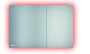Кнопка управления AlcaPlast с подсветкой хром матовый AIR LIGHT