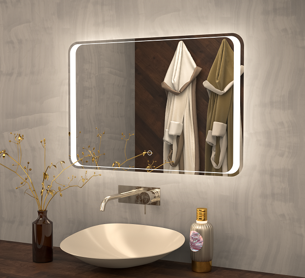 Зеркало с подсветкой Art&Max Elegant 100x80см AM-Ele-1000-800-DS-F