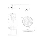 Душевой комплект IDDIS Оптима Хоум (Optima Home) OPHBL01i66 чёрный матовый
