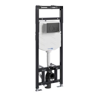Система инсталляции для унитазов WasserKRAFT Alme 15TLT.010.ME.MB02 с кнопкой смыва