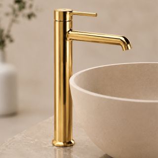 Смеситель для раковины WasserKRAFT Rhein 9903HPG золото