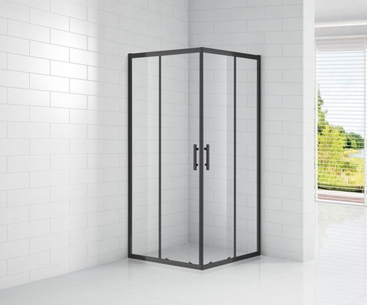 Душевой уголок Cezares ECO-O-R-2-100-C-NERO