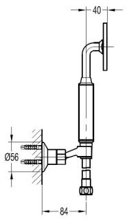 Душевая лейка Cezares Eco хром ECO-KD-01