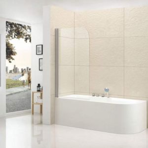 Шторка на ванну Cezares ECO-O-V-21-120/140-P-Cr-L
