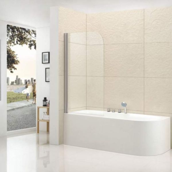Шторка на ванну Cezares ECO-O-V-21-120/140-P-Cr-L