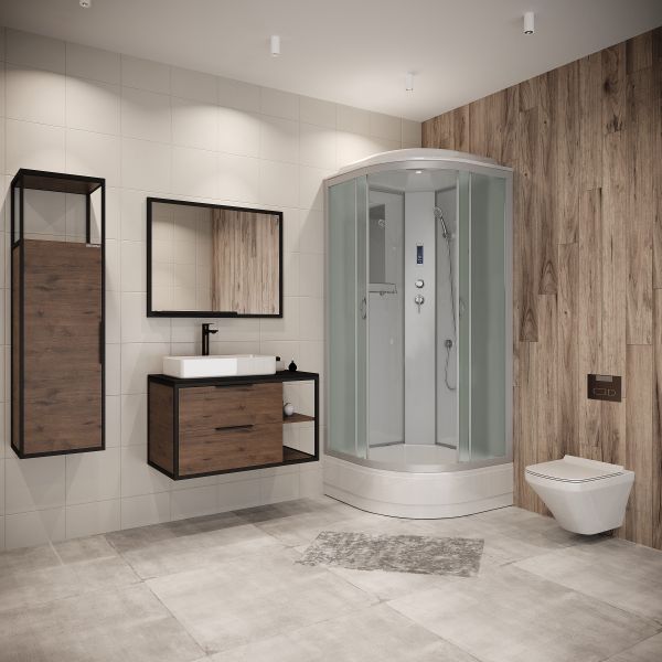 Душевая кабина Niagara NG-3301-14P 90x90см серебро/матовое