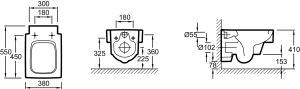 Унитаз подвесной Jacob Delafon  TERRACE EDA102-00
