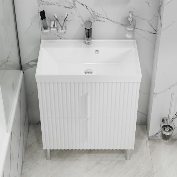 Напольная тумба под раковину Санта Юпитер 700363 70 см белый