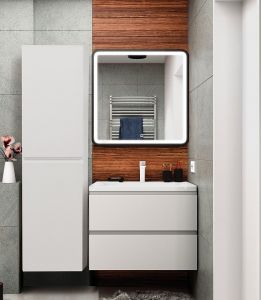 Шкаф подвесной Art&Max Bianchi 40x150см белый матовый AM-Bianchi-1500-2A-SO-BM