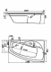 Santek Майорка XL 160х95 R асимметричная белая 1WH111990