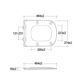 Сиденье для унитаза Kludi Resa S 27WCSO2 светло-серый матовый