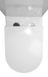 Унитаз-моноблок Azario Scala AZ-8101 безободковый торнадо белый