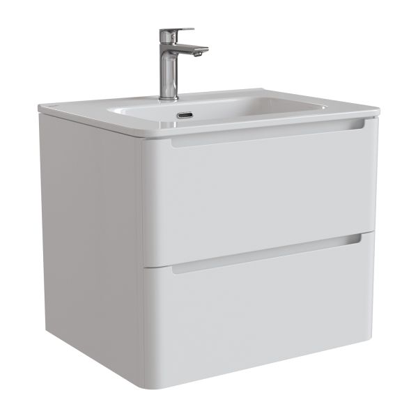 Тумба с раковиной IDDIS Edifice подвесная 60см белый EDI60W0i95K