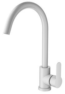 Смеситель для кухни Wonzon & Woghand WW-AE4554-MW белый матовый
