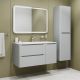 Подвесная тумба с раковиной IDDIS Edifice EDI10L0i95K 100см светло-серый