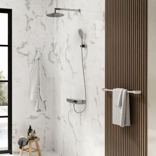 Термостатический смеситель для ванны и душа WasserKRAFT Mindel 8599 T белый