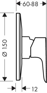 Смеситель Hansgrohe Talis E 71766000 для душа встраиваемый