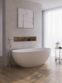 Ванна из искусственного камня Cezares Релакс (Relax) CZR-RELAX2.0-170-80-56-SSB 170x80 см
