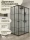 Душевой уголок Niagara Eco NG-1012-14QKL 120x80 см профиль чёрный стекло клетка
