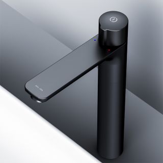 Высокий смеситель для раковины Am.Pm X-Joy чёрный матовый F85A92522