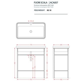 Раковина ArtCeram Fuori Scala TFL035 05 00 *1 белая 80.5 см Раковина ArtCeram Fuori Scala TFL035 05 00 *1 белая 80.5 см