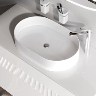 Раковина накладная Am.Pm Func M8FWCC20610WG 61 см белый