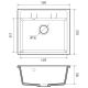 Кухонная мойка GranFest Quadro Q-561 иней