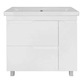 Тумба с раковиной Azario Kantri CS00097254 80 см белый глянец