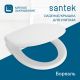 Сиденье Santek Бореаль 1WH302050 быстрое снятие микролифт для напольной чаши