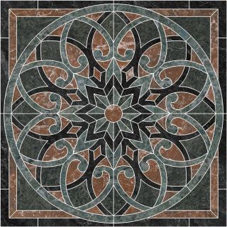 Керамогранит Kerama Marazzi SBD025\DL500620 Декор Роверелла бежевый светлый орнамент  60x119,5x0,9