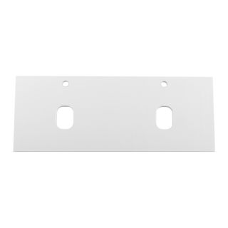 Столешница BelBagno из МДФ с двумя отверстиями под раковину и с двумя отверстиями под смеситель, 1204x462x19 EK-120-2-BL Bianco Lucido белый глянцевый