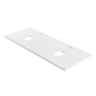 Столешница BelBagno из МДФ с двумя отверстиями под раковину и с двумя отверстиями под смеситель, 1204x462x19 EK-120-2-BO Bianco Opaco белый матовый