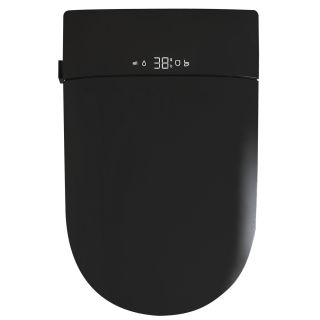 Электронный унитаз-биде подвесной ABBER Bequem AC1121SMB чёрный матовый