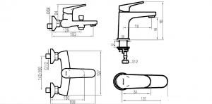 Душевой комплект Bravat Eler F191238CP-SET