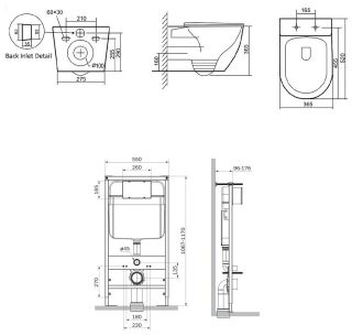 Комплект SantiLine SL-5025MB+SL-03 безободковый чёрный матовый унитаз с сиденьем микролифт и инсталляция с клавишей смыва чёрный матовый Комплект SantiLine SL-5025MB+SL-03 безободковый чёрный матовый унитаз с сиденьем микролифт и инсталляция с клавишей смыва чёрный матовый
