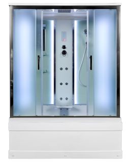 Душевая кабина AvaCan EM4515 с LED-подсветкой и гидромассажем 150x85 см Душевая кабина AvaCan EM4515 с LED-подсветкой и гидромассажем 150x85 см