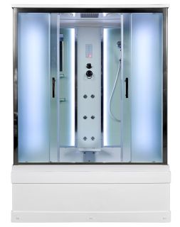 Душевая кабина AvaCan EM4516 с LED-подсветкой и гидромассажем 160x85 см Душевая кабина AvaCan EM4516 с LED-подсветкой и гидромассажем 160x85 см