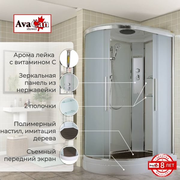 Душевая кабина EM2811R стандартная