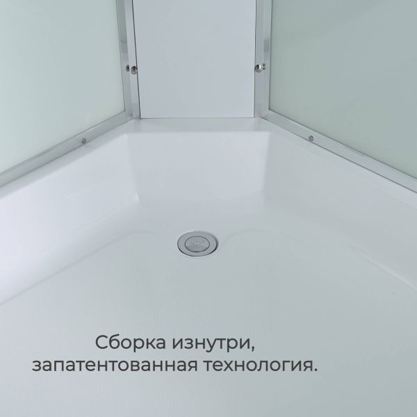 Душевая кабина EM3912RLEDT прозрачная