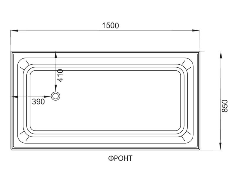 Душевая кабина AvaCan V150 150x85 см