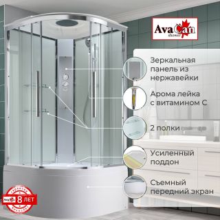 Душевая кабина EM5010T стандартная прозрачная