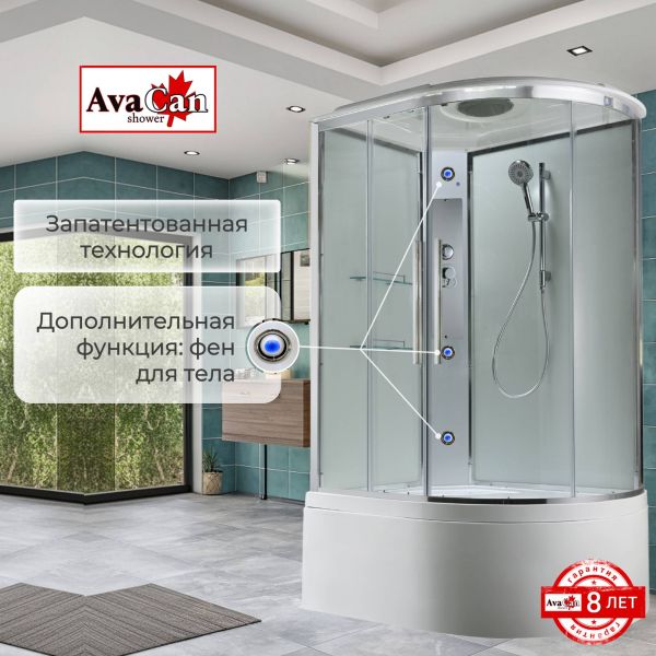 Душевая кабина EM5812LT стандартная прозрачная