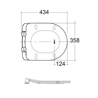 Сиденье для унитаза Kludi Resa R 23WCS43 белый