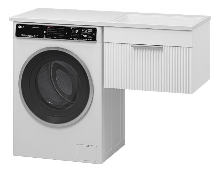 Подвесная тумба раковину Brevita Enfida ENF-09060-011Я под стиральную машину 60см белый